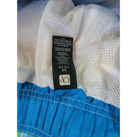 OP Ocean Pacific Men’s Blue Tropical Floral Swim Trunks - Medium - Picture 7 of 9